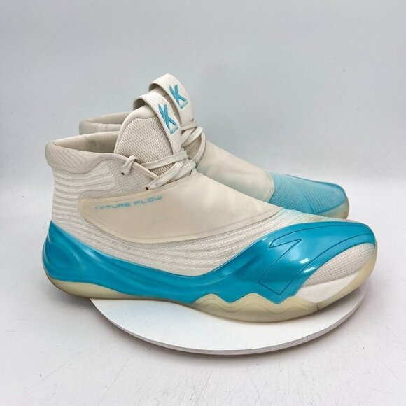 Anta KT6 Klay Thompson Nature Flow Men Size 15 White Blue Strap Basketball Shoes - Picture 4 of 11